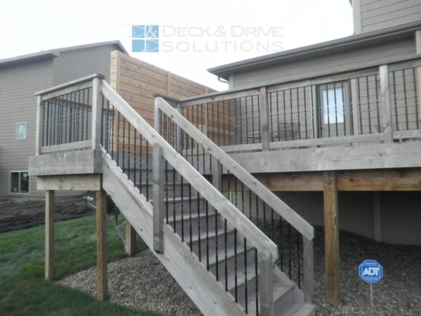 Cedar Privacy wall on existing cedar deck