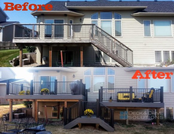 before and after new deck