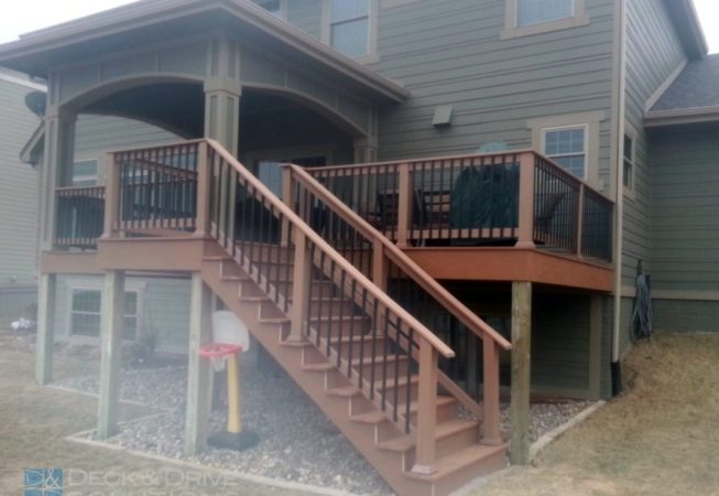Partial covered deck