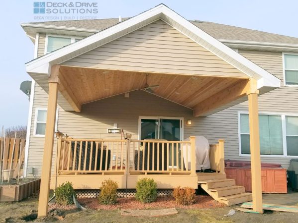 New Covered Deck over existing builder deck