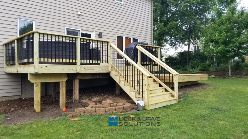 Treated Deck Stairs