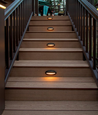 Timbertech Stair Riser Light, Low Voltage Deck Lighting