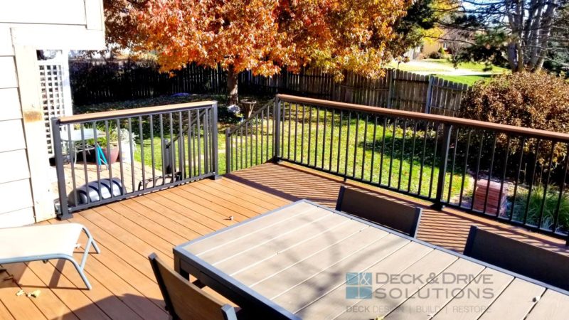 Dining set on new composite deck