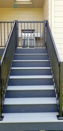 Trex Deck Stairs with Winchester Risers and Pebble Grey Stair Treads