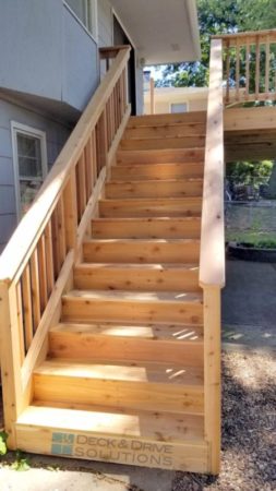 Cedar Stairs and Cedar Railing