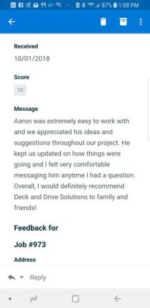 Client Review about this Timbertech Sapele Deck Project