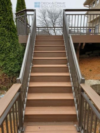 Timbertech Tropical composite deck stair