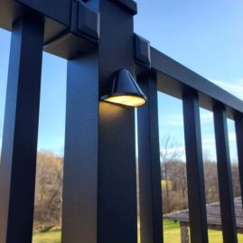 Side Post Accent Light, Westbury Lighting, Deck Railing Post Light