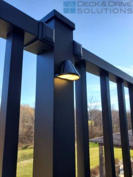 Side Post Accent Light, Westbury Lighting, Deck Railing Post Light