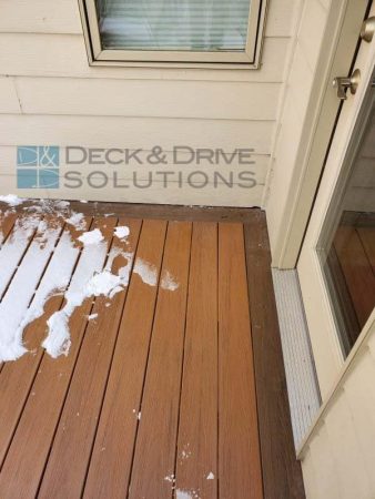 Snow on Composite Decking
