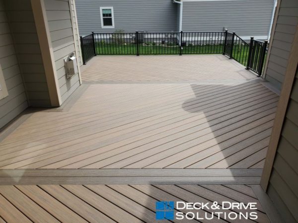 Trex Angled Decking with Picture Frame