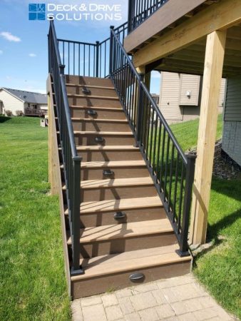 Timbertech Legacy Stairs with LIghts