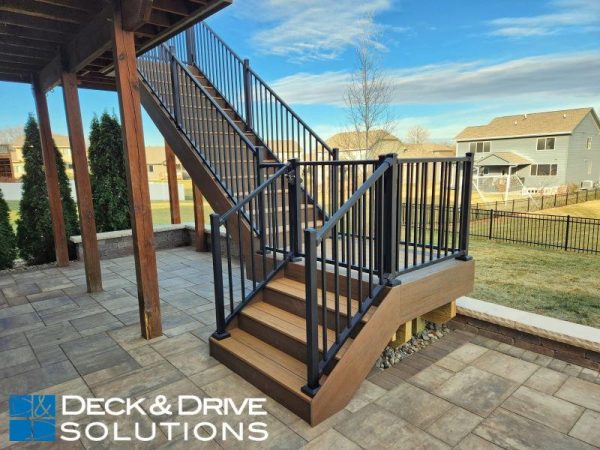 Timbertech Composite Stairs with Middle Gate