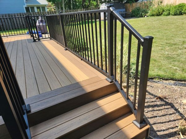 deck stairs close to ground
