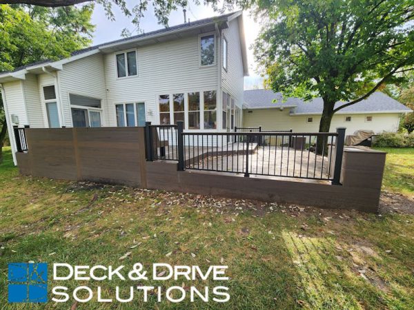 Timbertech Mocha Deck with Flower box and Skirting under deck