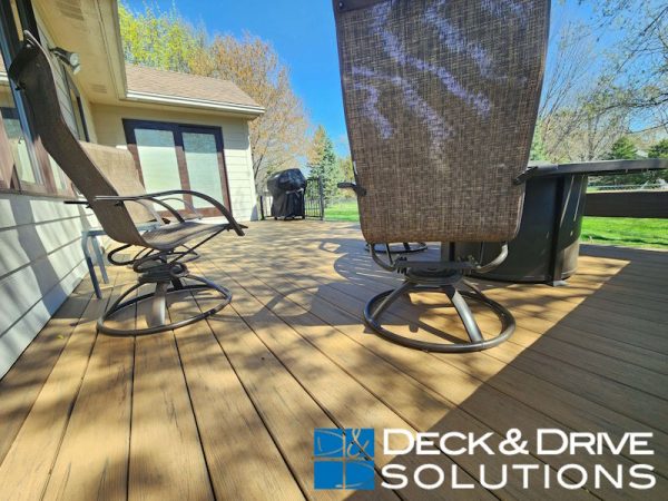 chairs on a timbertech composite deck